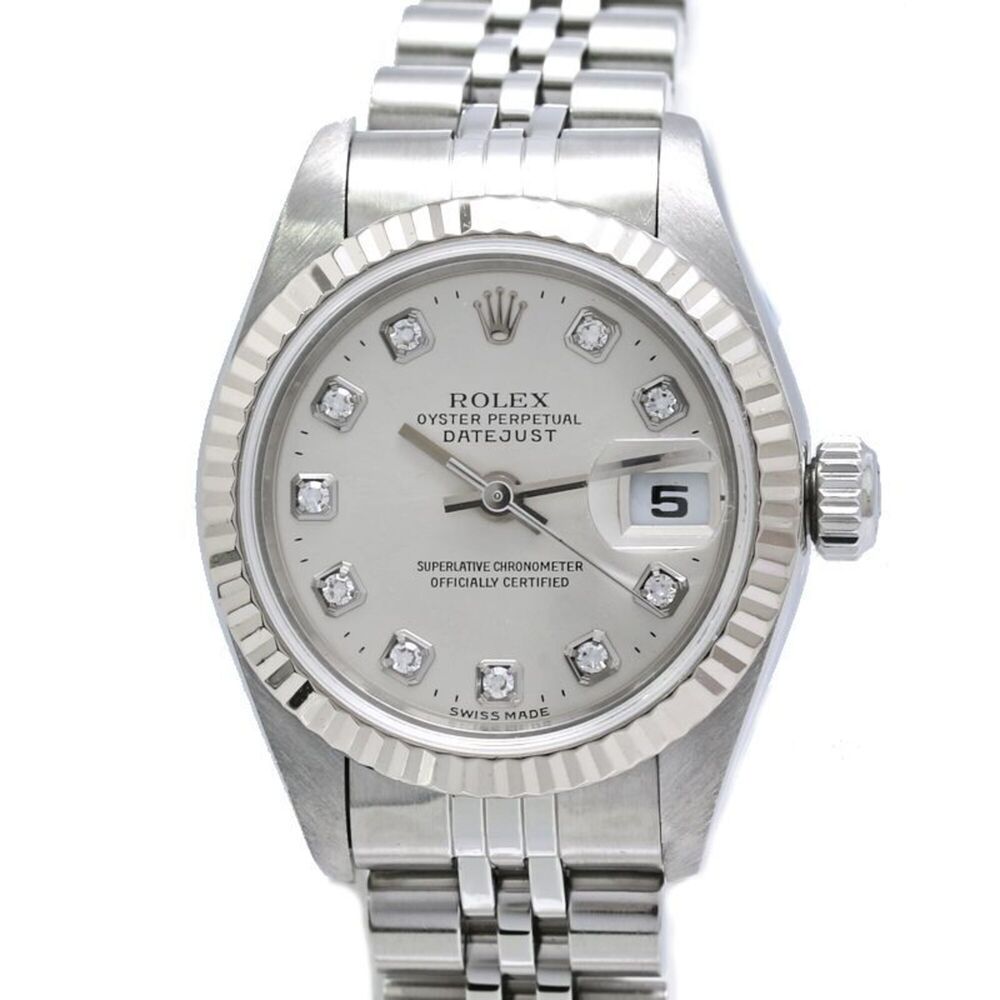 ROLEX Datejust 10P Diamond 79174G Women's Watch SSx18KWG 40458